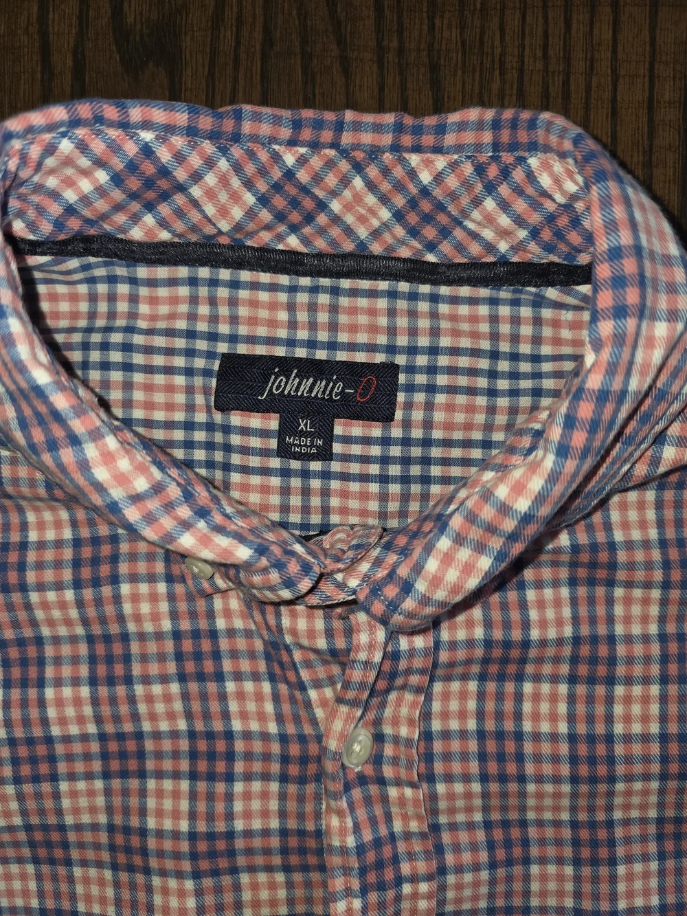 johnnie-O Pink & Blue Plaid Button-Down Shirt